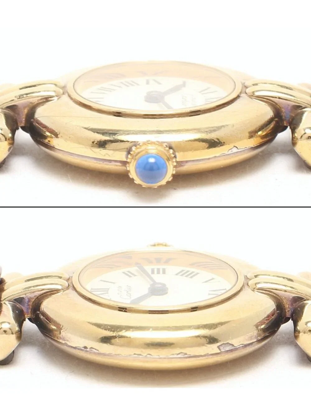 Cartier Watch 925 Must Corize Vermeille Quartz White